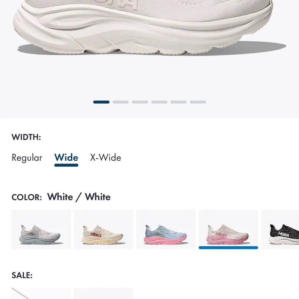 Hoka Women's Clifton 10 Sneakers - Wise width 8women - Picture 2 of 9